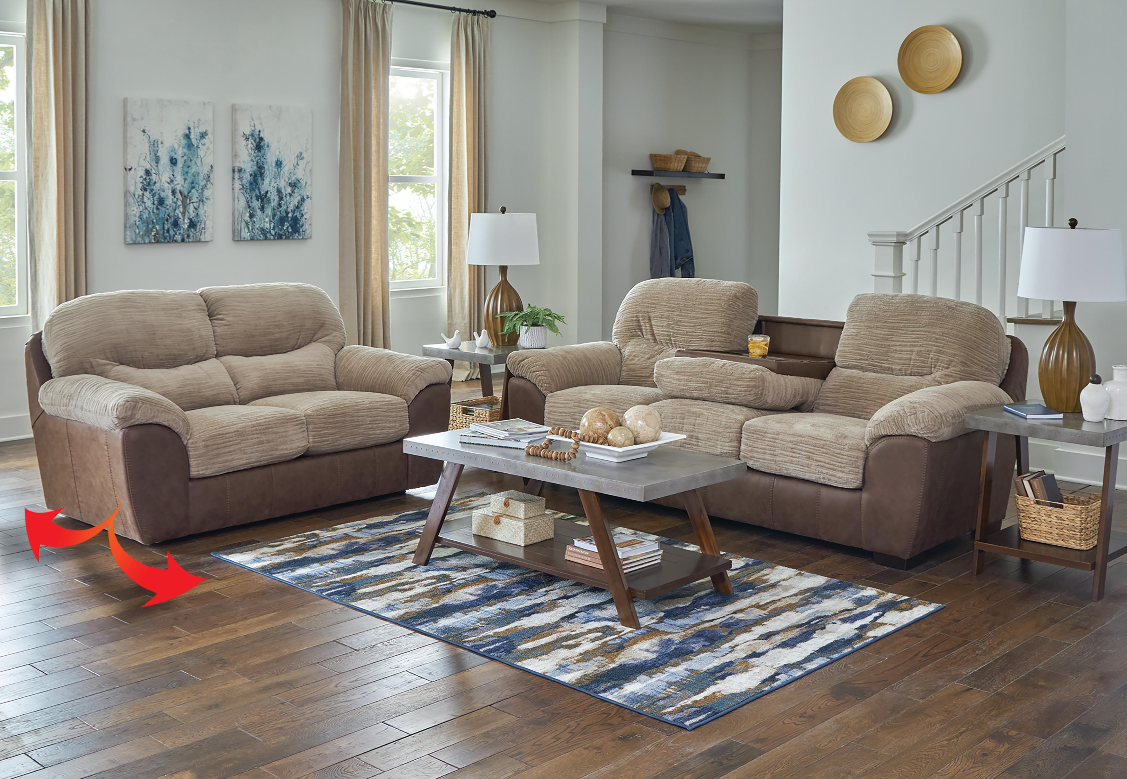Rent to Own Jackson Furniture Mayfield 8 Piece Sofa w/ Drop Down